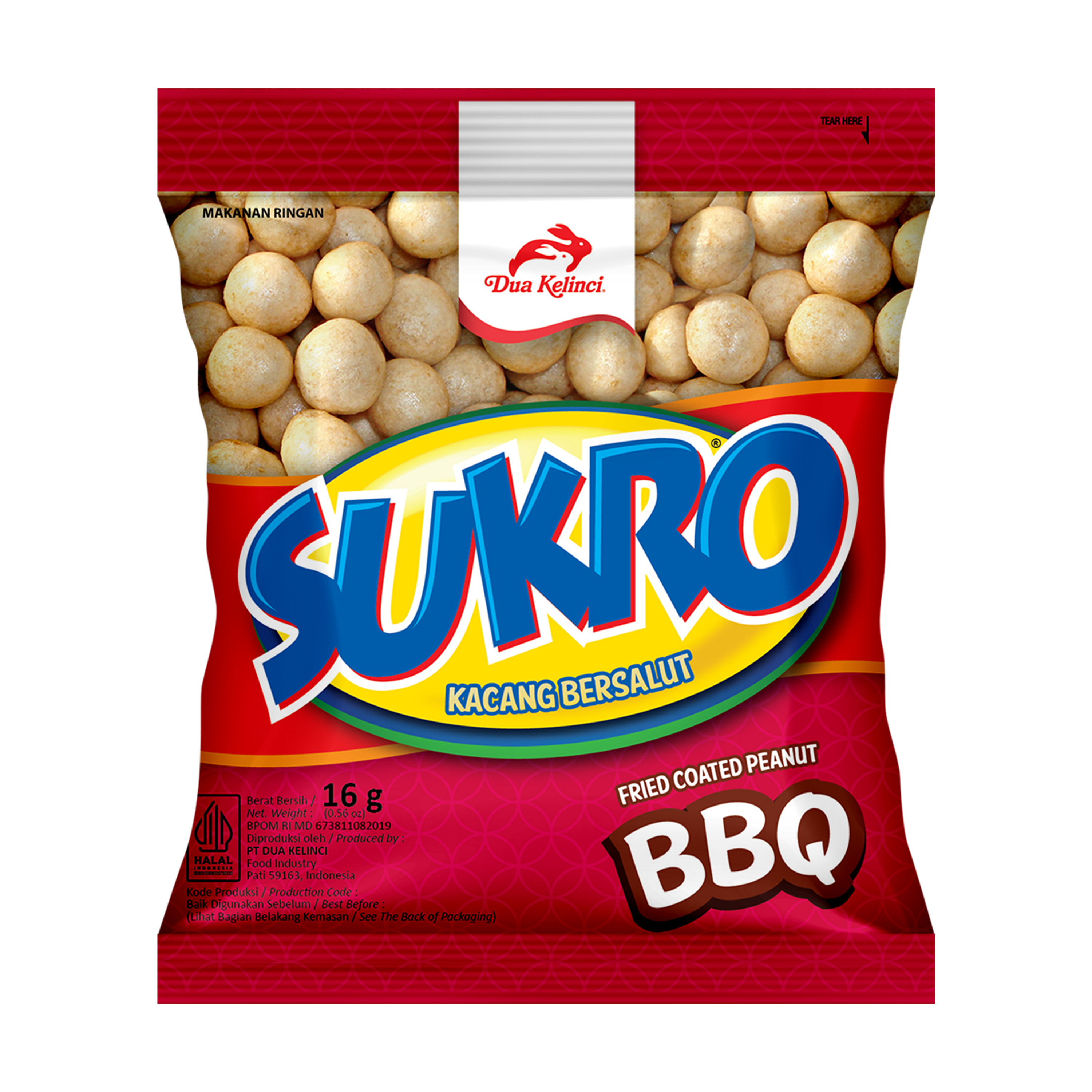 Sukro Kacang Goreng Barbeque 16G