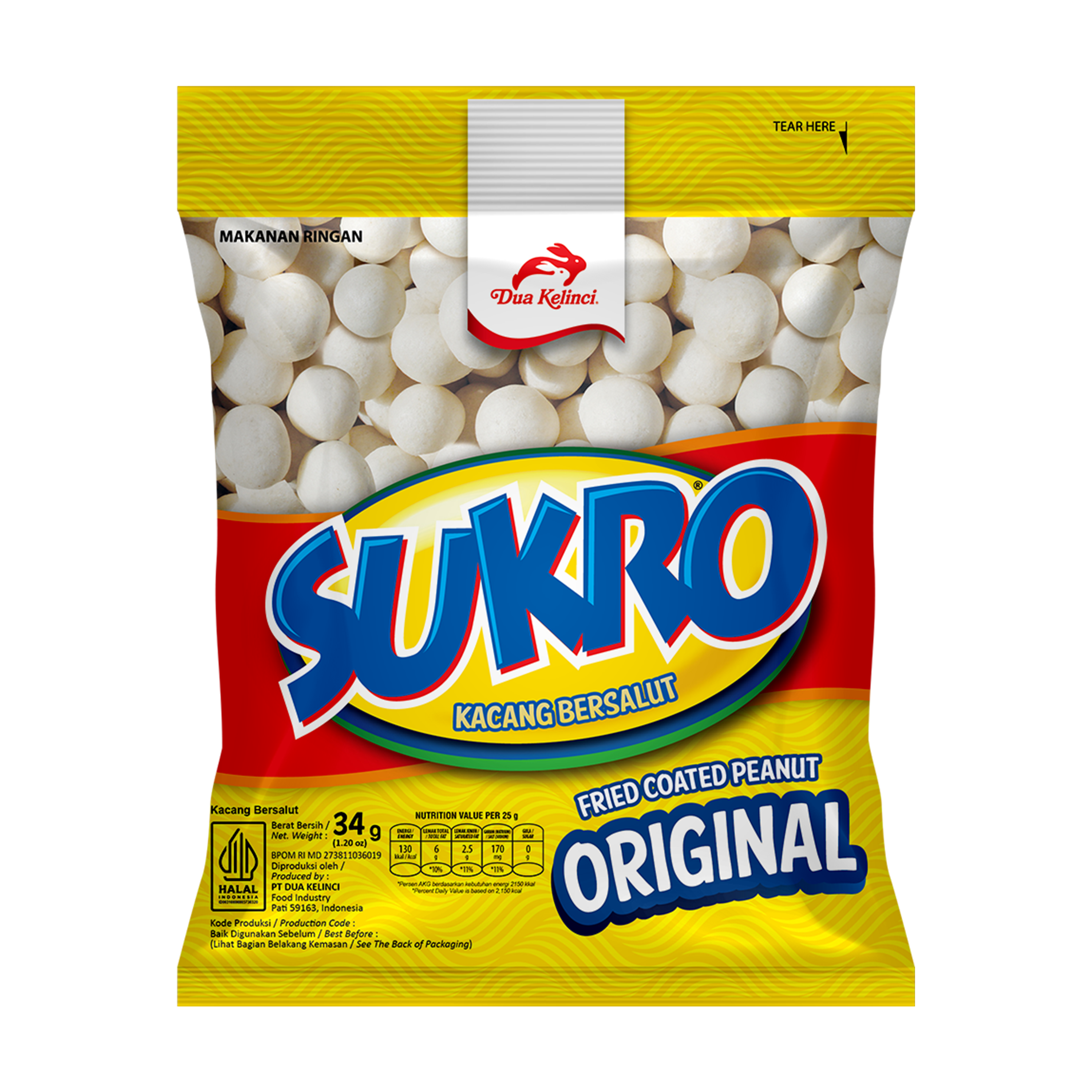 Sukro Kacang Goreng Original 34G