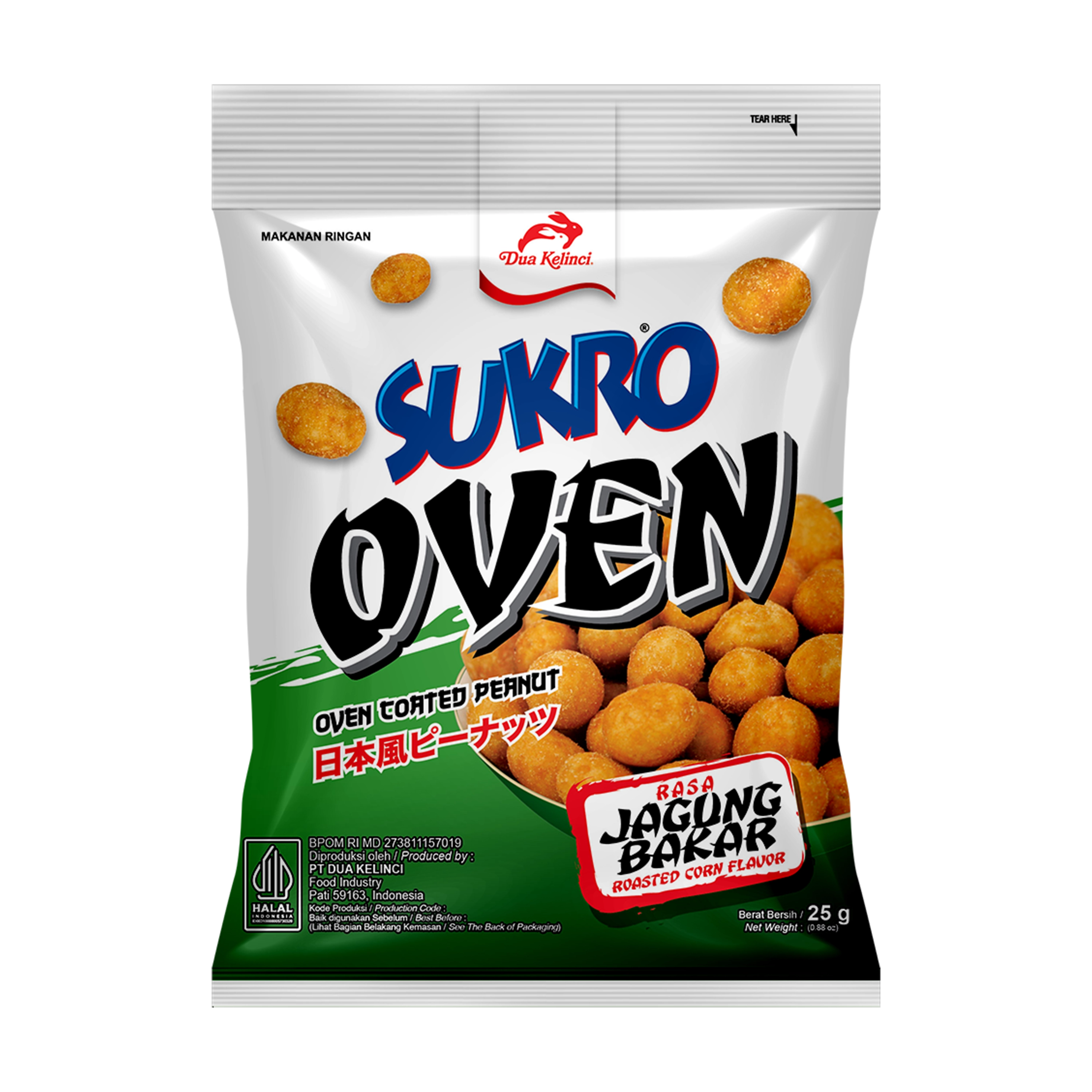 Sukro Kacang Oven Jagung Bakar 25g